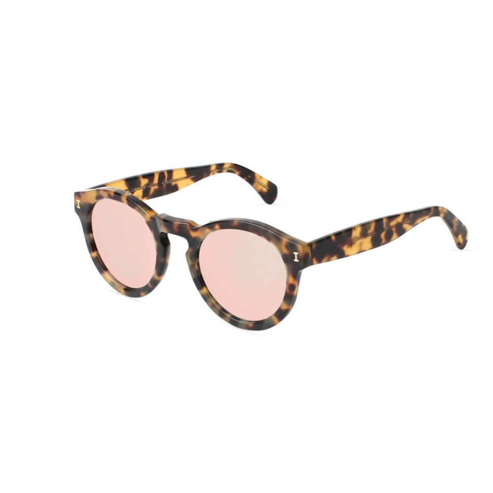 Illesteva Leonard Round Acetate Sunglasses